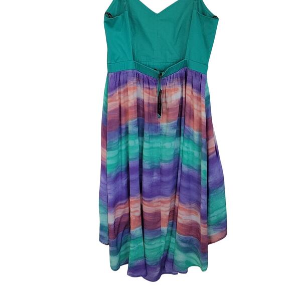 Material Girl 100% Rayon High Low Hem Sundress - Size L (NWT) - Picture 2 of 12